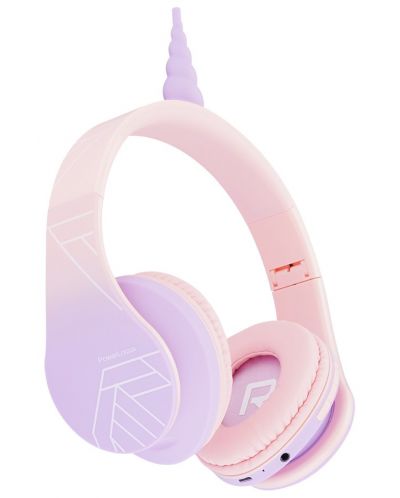 Dječje slušalice PowerLocus - P2 Unicorn, bežične, ružičaste - 2