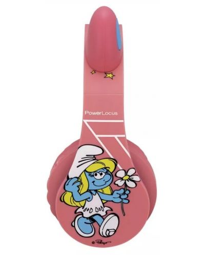 Dječje slušalice PowerLocus - P1 Smurf, bežične, roze - 5