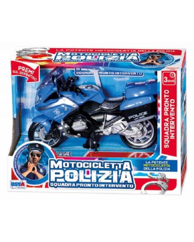 Dječja igračka RS Toys - Policijski motocikl sa zvukom i svjetlima - 1