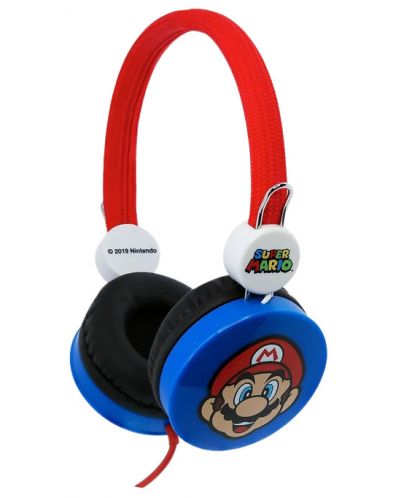 Dječje slušalice OTL Technologies - Core Super Mario, plavo/crvene - 2