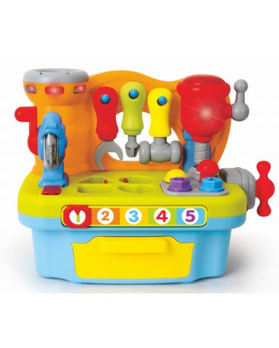 Dječja igračka Hola Toys - Mini radionica s alatom i glazbom - 2