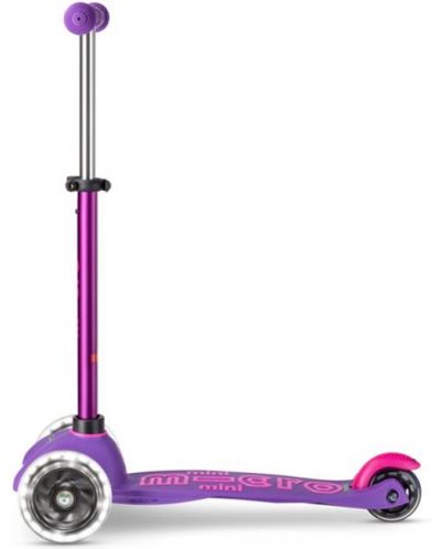 Dječji romobil Micro - Mini Deluxe LED, Purple Pink - 4