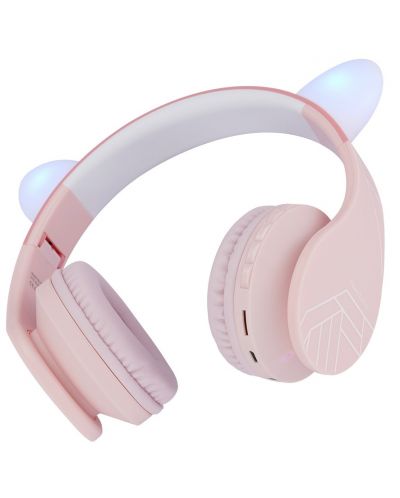 Dječje slušalice PowerLocus - P1 Ears, bežične, ružičaste - 2