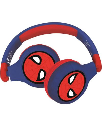 Dječje slušalice Lexibook - Spider-Man HPBT010SP, bežične, plave - 1