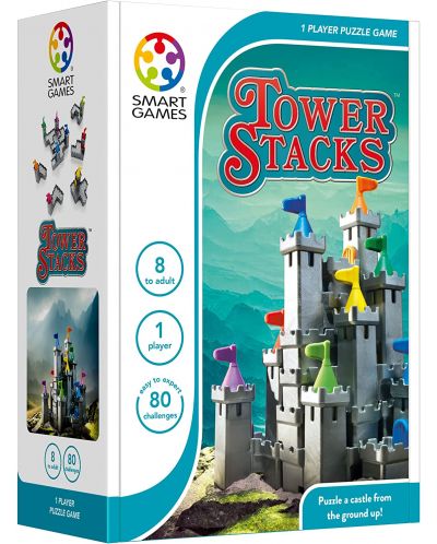 Dječja logička igra Smart Games - Tower Stacks - 1