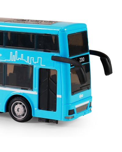 Dječja igračka Rappa - Autobus na kat, 19 cm, plavi - 4