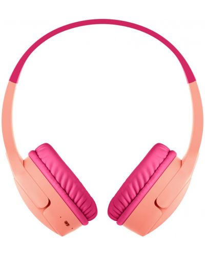 Dječje slušalice s mikrofonom Belkin - SoundForm Mini, bežične, ružičaste - 2