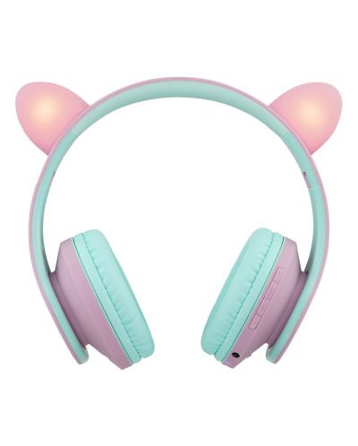 Dječje slušalice PowerLocus - P2,  Ears, bežične, ružičasto/zelene - 4