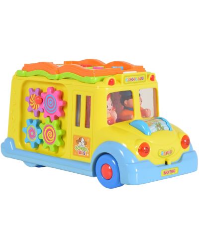 Dječja glazbena igračka Hola Toys - Školski autobus - 1