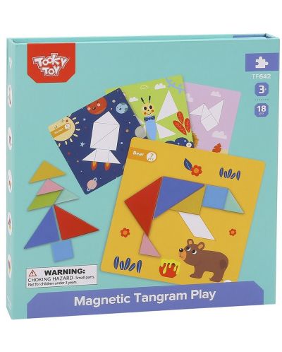 Dječja igra Tooky Toy - Magnetski tangram - 5