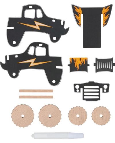 Set za igru Goki - Uradi sam kolica Monster Truck - 2