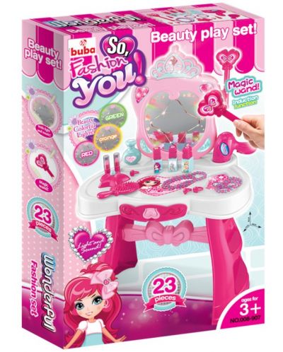 Dječji toaletni stolić Buba - Princess, roza - 3