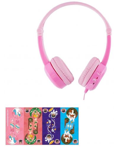 Dječje slušalice BuddyPhones - Travel, ružičaste - 4