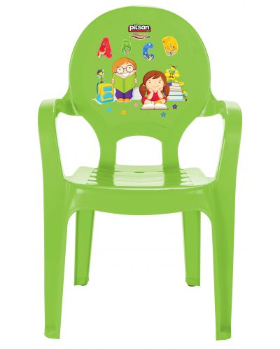 Dječja stolica Pilsan - Zelena, sa slovima - 1