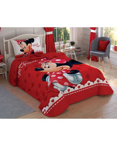 Set za jednostruki krevet s prekrivačem TAC Licensed - Disney Minney - 1