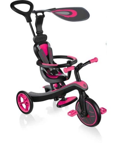 Dječji tricikl 4 u 1 Globber - Trike Explorer, ružičasti - 1