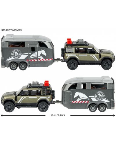 Dječja igračka Majorette - Land Rover transporter konja - 3
