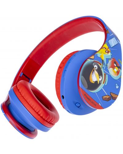 Dječje slušalice PowerLocus - P2 Kids Angry Birds, bežične, plavo/crvene - 3