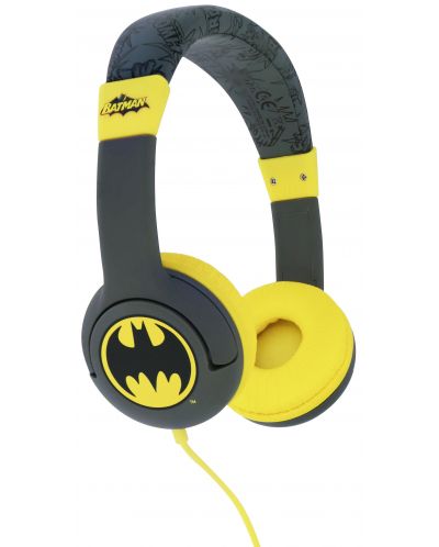Dječje slušalice OTL Technologies - Batman, sivo/žute - 2
