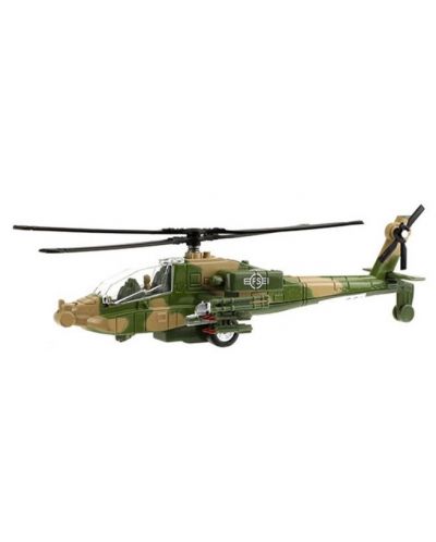 Dječja igračka Toi Toys - Alfafox borbeni helikopter s trenjem, zvukom i svjetlom, 23 cm - 1