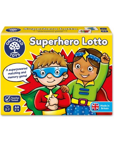 Dječja edukativna igra Orchard Toys – Loto Superheroji - 1