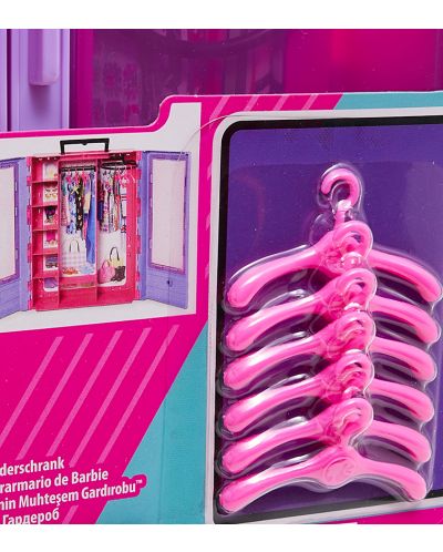 Dječja igračka Barbie - Ormar, ljubičasti - 5