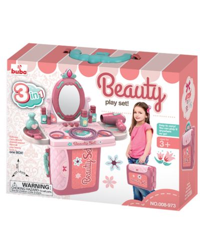 Dječji toaletni stolić Buba Beauty – ružičasti - 2