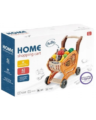 Dječji set za igranje Raya Toys - Košarica za kupovinu Home, 42 dijela - 5