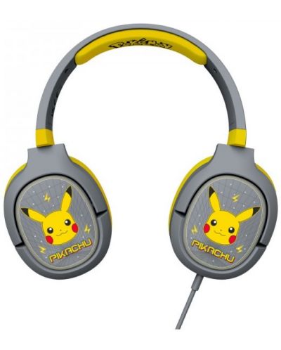 Dječje slušalice OTL Technologies - Pro G1 Pikachu, sive - 4