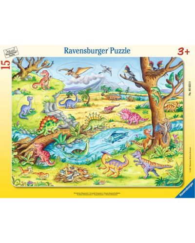 Dječja slagalica Ravensburger od 15 dijelova - Mali dinosauri - 1