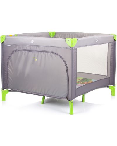 Dječji prijenosni krevetić za igru Chipolino - Pop Up, Džungla, siva - 2