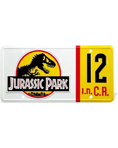 Zidna dekoracija Doctor Collector Movies: Jurassic Park - License Plate - 1