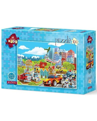 Dječja slagalica Art Puzzle od 100 dijelova - Vozila - 1