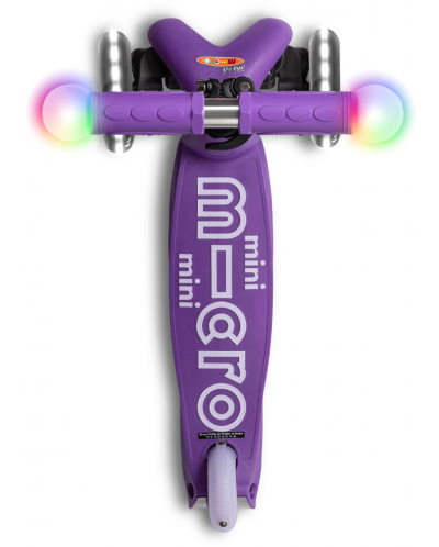 Dječji romobil Micro - Mini Deluxe Magic LED, Purple - 6