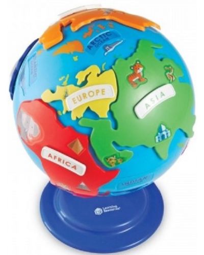 Dječja slagalica Learning Resources - Globus s kontinentima - 2