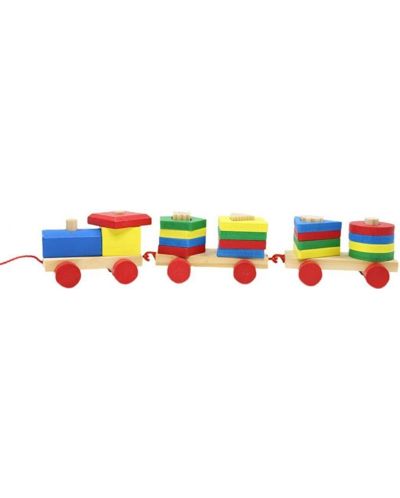 Dječja igračka Toru Toys - Drveni vlak, 38 cm - 1