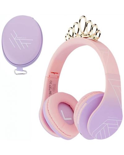 Dječje slušalice PowerLocus - P2 Princess, bežične, ružičaste - 1