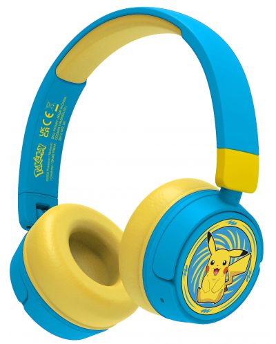 Dječje slušalice OTL Technologies - Pokemon Pickachu, bežične, plavo/žute - 1