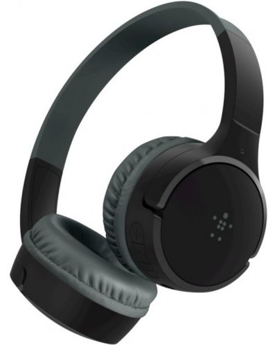Dječje slušalice s mikrofonom Belkin - SoundForm Mini, bežične, crne - 1