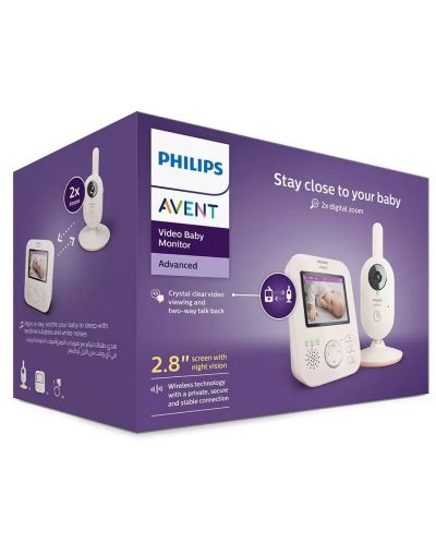 Digitalni videofon Philips Avent - Advanced, Coral/Cream - 7