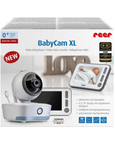Digitalni video monitor za bebe Reer - BabyCam, XL, bijeli - 10