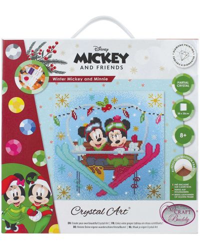 Dijamantna tapiserija Craft Вuddy - Mickey i Minnie Mouse, zima - 1