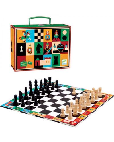Set za igru u koferčić Djeco - Šah i mlin - 1