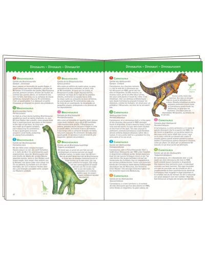 Slagalica zapažanja Djeco od 100 dijelova - Dinosauri, s knjižicom - 2