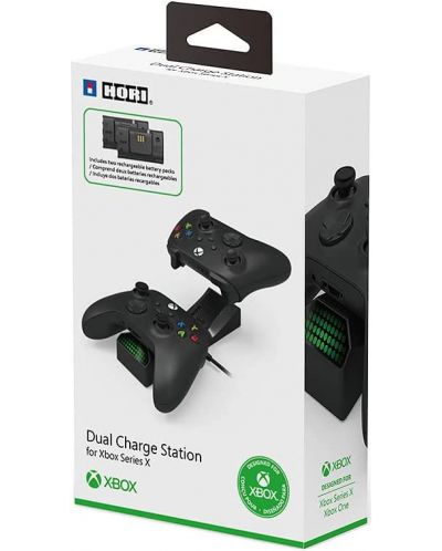 Docking stanica za punjenje Hori - za Xbox One/Series X/S, dupla, crna - 6