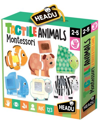 Edukativni set Headu Montessori – Dodirni i upoznaj životinje - 1