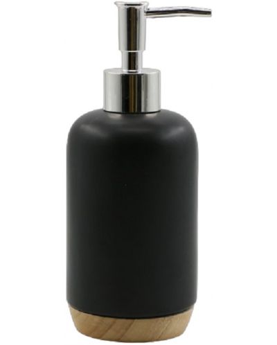 Dozator za tekući sapun Inter Ceramic - Сидни, 7.6 x 19 cm, crni - 1
