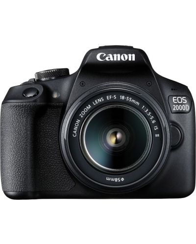 DSLR fotoaparat Canon - EOS 2000D, EF-S18-55mm, EF 75-300mm, crni - 6