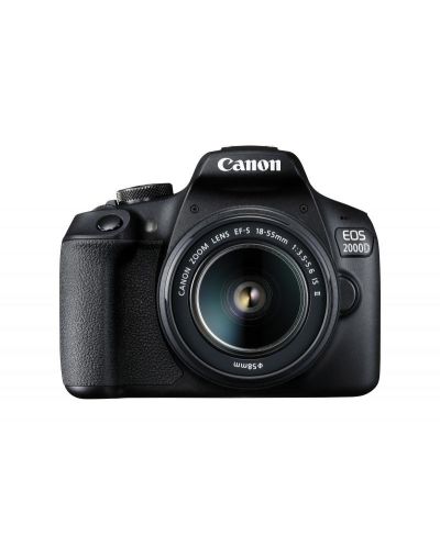DSLR fotoaparat Canon - EOS 2000D, EF-S 18-55mm, crni - 1