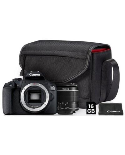 DSLR fotoaparat Canon - EOS 2000D, EF-S 18-55mm, SB130, crni - 2